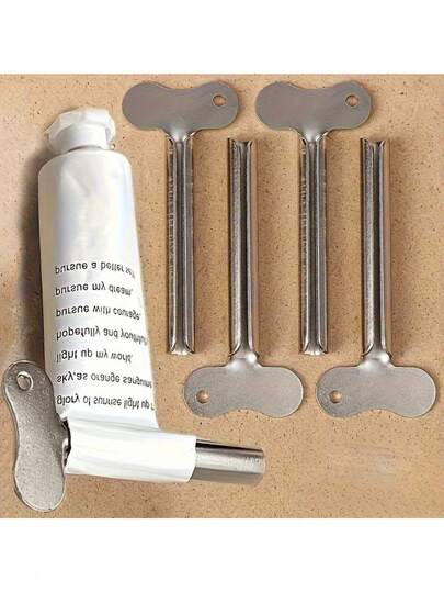 Stainless Steel Toothpaste Squeezer, Multipurpose Professional Tool, Easy Rotation Design, No Power Needed, Suitable For Bathroom Toothpaste, Hair Dye And Cosmetic Tubes, Durable Structure, Toothpaste Dispenser