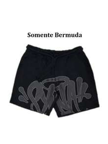 Streetwear UrbanCulture Letter T-Shirt And Shorts Set Regular Fit None - Chỉ có Bermuda - Xem 1