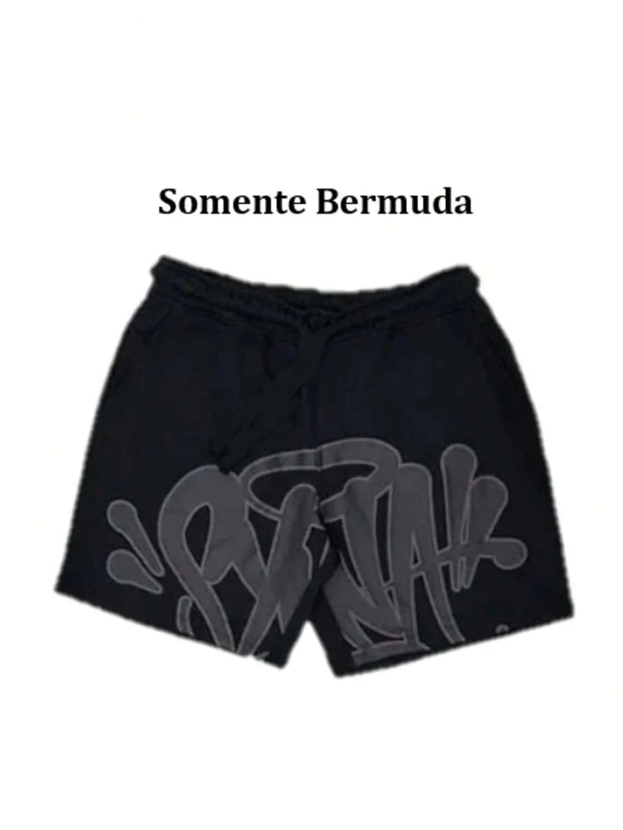 Streetwear UrbanCulture Letter T-Shirt And Shorts Set Regular Fit None - Chỉ có Bermuda - Xem 1