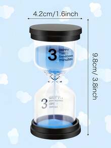 1/6 unidades de cronômetros coloridos requintados, enfeites de mesa para escritório, cronômetros de aprendizagem para escritório de 1 minuto/3 minutos/5 minutos/10 minutos/15 minutos/30 minutos, cronômetros de areia para artesanato em sala de aula, casa e escritório (cor aleatória)