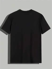 Camiseta Divertida para Hombres Entusiastas de Mascotas - Camiseta Creativa de Manga Corta "Hamster Calling" - Top Casual Ligero de Verano - Regalo Ideal para Dueños de Hamsters - Estampado Divertido, Cuello Redondo Clásico, Tela de Fácil Cuidado, Material Duradero - Negro - Ver 3