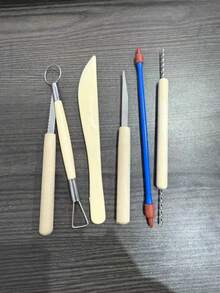 11pcs Ceramic Clay Sculpting Tools Set, Double-Sided Polymer Clay Sculpting Tools Kit With Smooth Wooden Handles, Professional Ceramic Clay Sculpting Tools