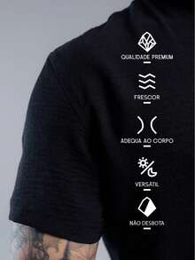 Men's Short Sleeve Priest Collar Shirt – Premium Quality, Perfect Fit, Light And Fresh Fabric, Easy To Iron. - 深色水洗藍 - 查看 4
