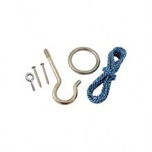 Hook And Ring Toss Game - Kit Swing Game - Ring Toss Game Set With String And Hooks OutdoorIndoor - Blue 1 - View 5