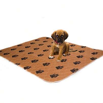 Keai Ozzie Luxury Washable Pet Pee Pad Advanced Absorbency LeakProof Design  And Reusable Ideal For Potty Training Whelping Incontinence Spacious 70 X 80 Cm Elegant Brown Shade