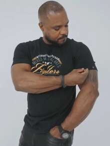 Camiseta Camisa Masculina Pontobr Fighters Manga Casual Basica Curta Estampada Malha 100% Algodão