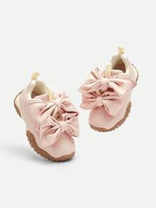 Balabala Kids Girls Sneakers, 2025 Spring Autumn Chunky Sneakers, Ballet Style - White Red - View 5