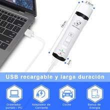 Portable Electric Nail File, Quiet Pet Nail File With Dual LED Light, Two Speeds, Suitable For Cats And Dogs. - White - View 5