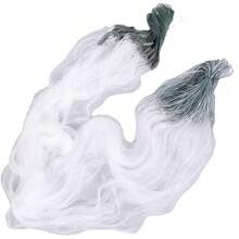 Red de Pesca de 0 Grados, Longitud 50 Metros, Altura 1.5 Metros, Tres Capas, Material de Nylon Resistente con Boya, Accesorios de Pesca, Malla Pequeña, Herramienta Práctica, Regalo (4 Dedos) - 4 dedos - Ver 4