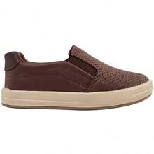 Boys' Sneakers, Comfortable And Soft School Shoes - Cà phê nâu - Xem 4