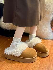 Fashionable New Slip-On Slippers, Unisex Couple Style Casual House Slippers, Convenient Home Slippers - Brown - View 8