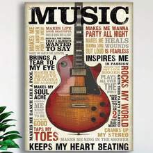 Framed  International Music Inspires Me Wall Poster,For Living Room,Bedroom - Đóng khung - Xem 1