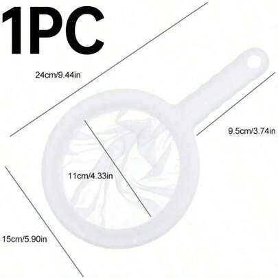 Fine Mesh Food Strainer With Handle, Multipurpose Strainer For Straining Nut Milks, Juices, Soups And More