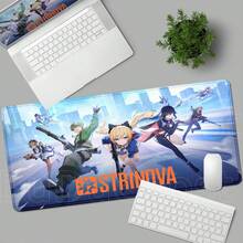 HD Printing Game Strinova Mouse Pad Rubber Anti-Slip Mat Keyboard Mousepad Locked Edge XXL 900x400mm Desk Mat Gaming Accessories - A15 - View 18