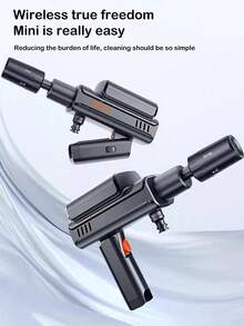 High Pressure Water Gun For Car Wash, Rechargeable Home Cleaning Tool With Enhanced Pressure, Suitable For Powerful Car Washing - Black - View 2