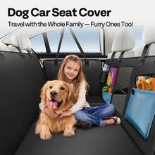 1pcs Back Seat Extender For Dogs, Dog Car Seat Cover For Back Seat With Hard Bottom,Waterproof Hammock For Car Pet Backseat,Upgraded PU Leather Material For Car & SUV - 黑色 - 查看 2