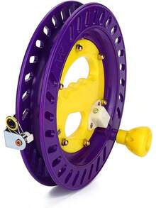 MIXCUT - Bobina de carrete de plástico duradero de 22 para pesca - Púrpura, amarillo - Ver 2