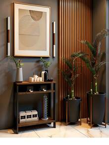 Side Table/Medium, All MDF, For Kitchen, Side Table, Support Table. - Rust Brown - View 4