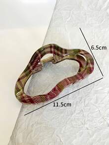 1 Stück karierte Schleife Haarklammer, elegantes Haarklammer Haaraccessoire, Winterdutt Haarspange, Neuer Stil Kopfschmuck 2025 - Verschiedenfarbig - Übersicht 13