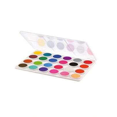 Aquarela 24 cores Pastilhas 24 Cores