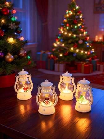 圣诞复古油灯造型LED蜡烛灯，创意骏马灯，装饰照明礼品，圣诞装饰品，圣诞礼物