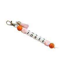 1pc Personalized Sports Name Keychain, Sports Backpack Charm, Custom Name Keychain, Football/Volleyball/Basketball/Tennis Tassel Keychain - Ball Keychain - View 23
