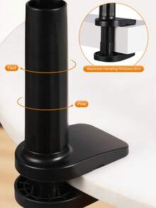 1pc 360° Rotating Universal Adjustable Gooseneck Slouchy Smartphone Holder, Head-Mounted Phone Stand, Dual Clip Bracket, Compatible With 4-7 Inch Phones, Reserved Charging Port, Suitable For Living Room, Bedroom, Kitchen, Bathroom And Other Various Scenes, Best Choice For Gift - Multi-color Upgraded Version - View 9