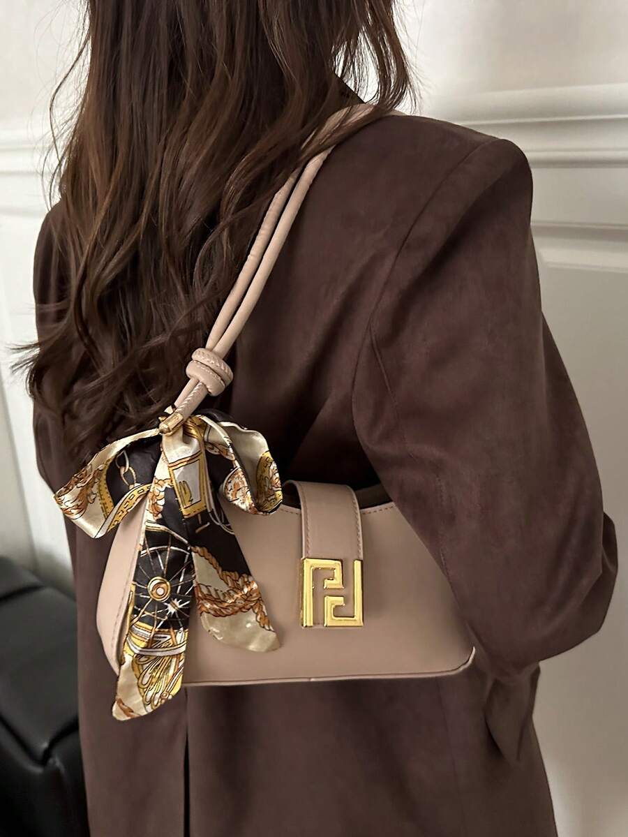 新款奢华纯色百搭女士单肩包