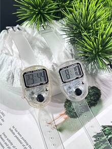 Nuevo reloj contador electrónico con luz LED, contador portátil con multifunción que incluye pantalla de hora, se activa la luz circundante con una pulsación de 3 segundos - Multicolor - Ver 11