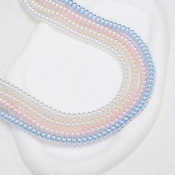 Irregular Shape Imitation Shi Family Pearl Beads, Abacus Beads, Hole Through Beaded Bracelet DIY Accessories, Necklace, Bracelet, Earring Materials