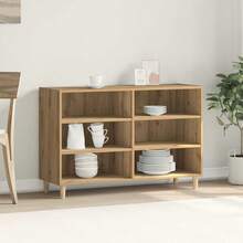 vidaXL Sideboard Handwerks-Eiche 103,5x35x70 Cm Holzwerkstoff - Yellow - View 1