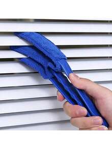 1pc Minimalist & Practical White Reusable + Detachable & Washable Durable PP Plastic + Soft Fiber Brush Cleaner For Blinds/Curtains/AC Vents/Window Gaps, Efficient Dusting, Non-Slip Grip
