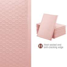 Enveloppes à bulles - 15,3 x 22,9 cm (rose) - Voir 6