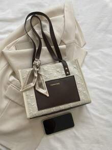 Women's Fashion Large Capacity Contrast Color Versatile Shoulder Bag