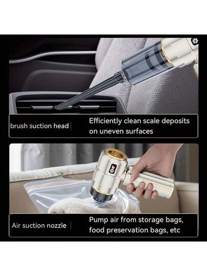 SUITU held Car Stofzuiger Cleaner, Cleaner Air Purifier, Multi Nozzles, Cars, Homes, Offices, Pets, Outdoor Blowers, More Best 2000mAh11.1V view 4