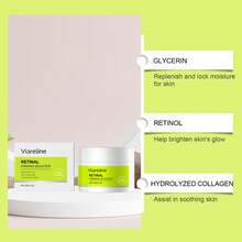 Retinol Moisturizing Cream, Collagen Face Cream, Brightening & Hydrating Facial Moisturizer With Vitamin C, Collagen, Vitamin E, Coffee Seed Extract, Deep Repair & Nourish Skin, Suitable For Autumn & Winter - Multicolor - View 5