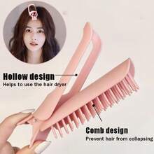 High Cranial Top Fluffy Artifact, Forehead Bangs Fluffy Clip Hair Accessory, Suitable For Hair Salons, Home Stylists, Makeup Artists, Hair Comb Clips, Hair Roots Fluffy Artifact, Hair Root Clip Tool ,Hair Styling Kit ,Hair Tool Kit - Pink - View 6