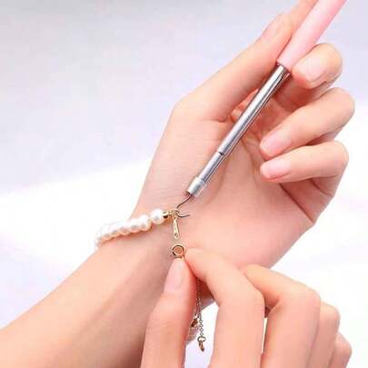 1PC Bracelet Wearing Aid - Helper Tool With Clasp Hook For Easy Fastening, Perfect For Personal Use And Gift Giving