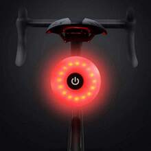 NK Luz Trasera LED Bicicleta - 5 Modos de Luz, Recargable, Puerto Carga DC5V 1A, Micro USB, IPX5 Resistencia Agua, Ligera y Duradera, Fácil Instalación (Compatibilidad con Todas Las Bicicletas) Azul ✅ Entrega 24/72h a España (península) - Azul - Ver 1