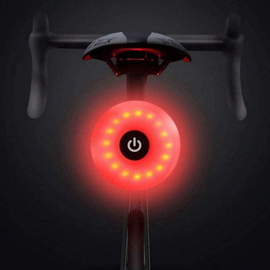 NK Luz Trasera LED Bicicleta - 5 Modos de Luz, Recargable, Puerto Carga DC5V 1A, Micro USB, IPX5 Resistencia Agua, Ligera y Duradera, Fácil Instalación (Compatibilidad con Todas Las Bicicletas) Azul ✅ Entrega 24/72h a España (península) - Azul - Ver 1