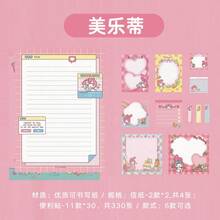Sanrio 1本三丽鸥多功能组合便签本 - 适用于记笔记、手册、家居装饰、礼品装饰，适合生日、派对小礼物、游戏小奖品、婚礼祝福等场合，多功能便签 - 彩色 - 查看 6