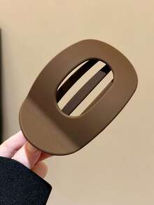 4 pezzi/1 pezzo Fermagli per capelli in plastica leggera da donna da 9,4 cm/3,7 pollici, colori nero, bianco, cachi, marrone. Fermagli per capelli eleganti, semplici e di alta qualità, adatti per uscite quotidiane, casual, feste, spiaggia, pendolarismo, vacanze, acconciature, lavaggio del viso, bagno, trucco, accessori per outfit, accessori per capelli