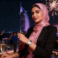 Reloj de mujer de cuarzo con caja y espejo de acero inoxidable, ES4579/ES3972