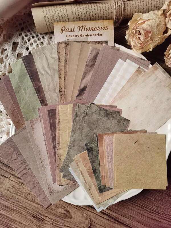 60pcs Mixed Pattern Decorative Craft Paper Back To School