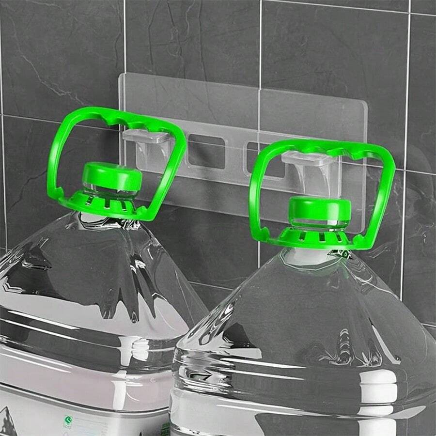 Juego de 10 soportes para estantes, sin necesidad de taladrar: perfectos para armarios de cocina, estanterías y más – 11,9 x 4,8 cm / 4,72 x 1,9 pulgadas - transparente - Ver 1