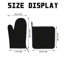 Customized Oven Gloves With Heat Insulation, Personalized Text & Photos, Non-Slip Oven Mitts For Friends & Family Kitchen Cooking, Baking, Grilling Gifts - Multicolor - View 7