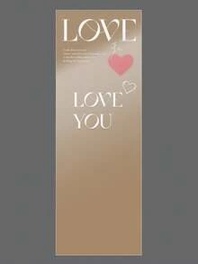 10/20个装情人节爱心单束花束包装袋一体式玫瑰花材质花卉礼品包装纸