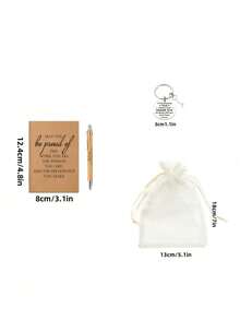 1/4/12/20 件/套，团队礼品，员工感谢礼品，笔和口袋励志笔记本套装，含励志钥匙扣和手提袋，办公礼品，适合员工、志愿者、护士、教师、同事，团队建设退休礼品（4 件/套 = 1 支笔 + 1 个口袋励志笔记本 + 1 个励志钥匙扣 + 1 个手提袋） - 彩色 - 查看 4