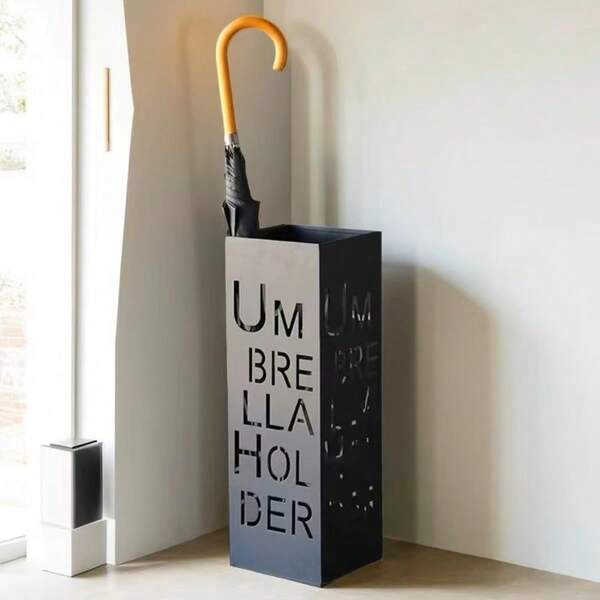 时尚创意字体铁艺伞架，简约现代家居装饰伞架