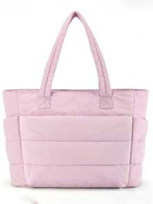 2025 Nowa haftowana torba puchowa, modna torba o dużej pojemności, torba na ramię z wyściółką do pracy, torba na siłownię, torba na laptopa, odpowiednia do pracy, na zakupy, do uprawiania sportu, na wakacje, jako prezent urodzinowy, prezent świąteczny dla rodziny, matki, małżonka, siostry, przyjaciółki, dziewczyny